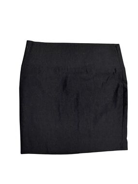 TWIK Black Straight Tailored Minimalist Mini Skirt Size S